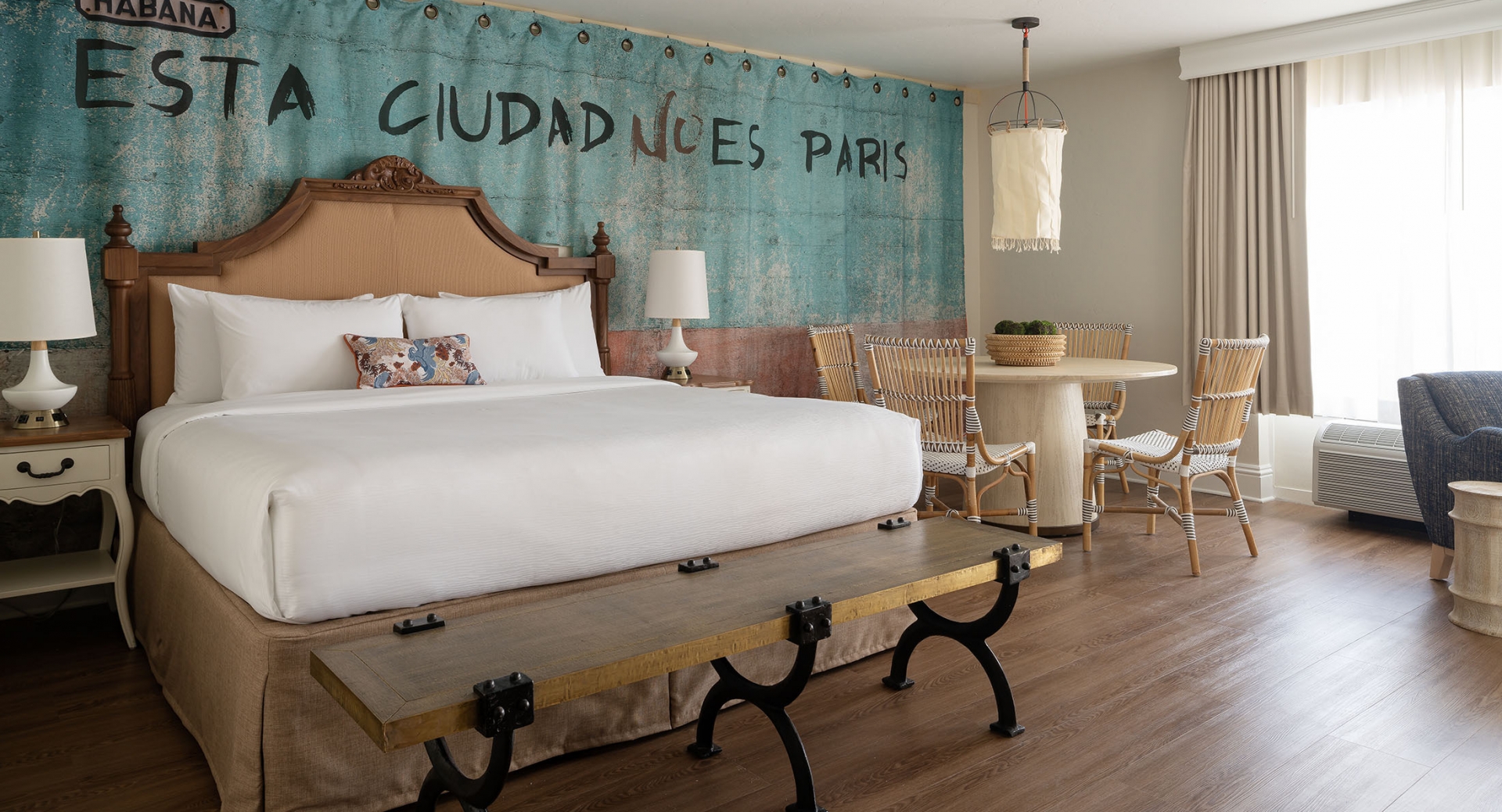 Interior view of a Havana Cabana King bedroom.